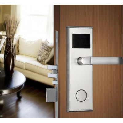 best selling electric rf key card handle door lock for hotel apartment motel